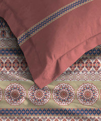Soft Comfort Bedding Set, Earthy Tale| 210TC, 200GSM Cotton|4 Pc Set