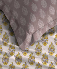 Soft Comfort Bedding Set, Marigold| 210TC, 200GSM Cotton|4 Pc Set
