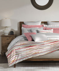 Classic King Bedsheet Set, Irene Wine|200 TC Cotton| 2 Pillow Covers