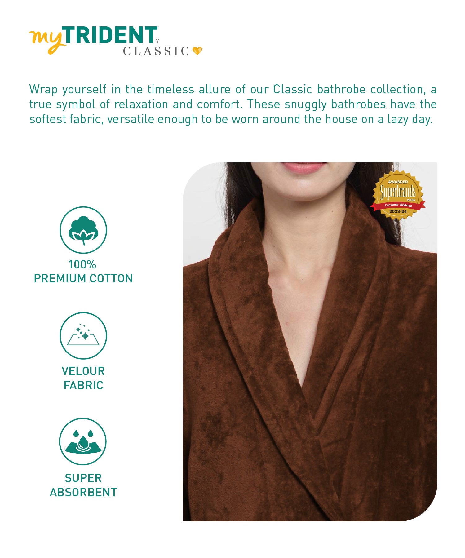 1Pc Medium Bathrobe