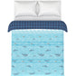 Juniors , 144 Tc, 100% Cotton ,Double Comforter, Into The Blue