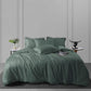 Nectarsoft King Solid Bedsheet Set, Green| 600 TC Cotton| 4 Pillow Covers