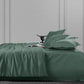 Nectarsoft King Solid Bedsheet Set, Green| 600 TC Cotton| 4 Pillow Covers