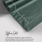 Nectarsoft King Solid Bedsheet Set, Green| 600 TC Cotton| 4 Pillow Covers