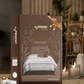 Aroma Sandalwood King Bedsheet With 2 Pillow Cover Gift Set, 144Tc, 100% Cotton, Abstract, Brown