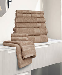 Soft Comfort 12Pc Towel Set, Acron|509 GSM Cotton|Air Rich Technology