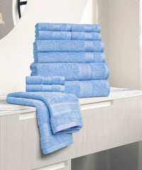 Soft Comfort 12Pc Towel Set, Allure|509 GSM Cotton|Air Rich Technology