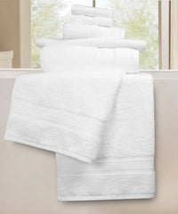 Soft Comfort 6Pc Towel Set, White|509 GSM Cotton|Air Rich Technology