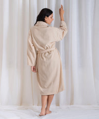 Urban Comfort Unisex Large Bathrobe, Sand| 240 GSM Cotton
