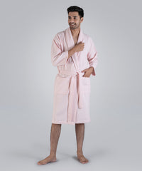 Urban Comfort Unisex Medium Bathrobe, Pink | 240 GSM Cotton