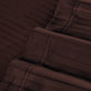 Classic Stripe Solid King Bedsheet Set, Brown Syrup|210 TC Cotton| 2 Pillow Covers