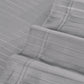 Classic Stripe Solid Dyed Single Bedsheet Set, Frost Grey|210 TC Cotton|1 Pillow Cover