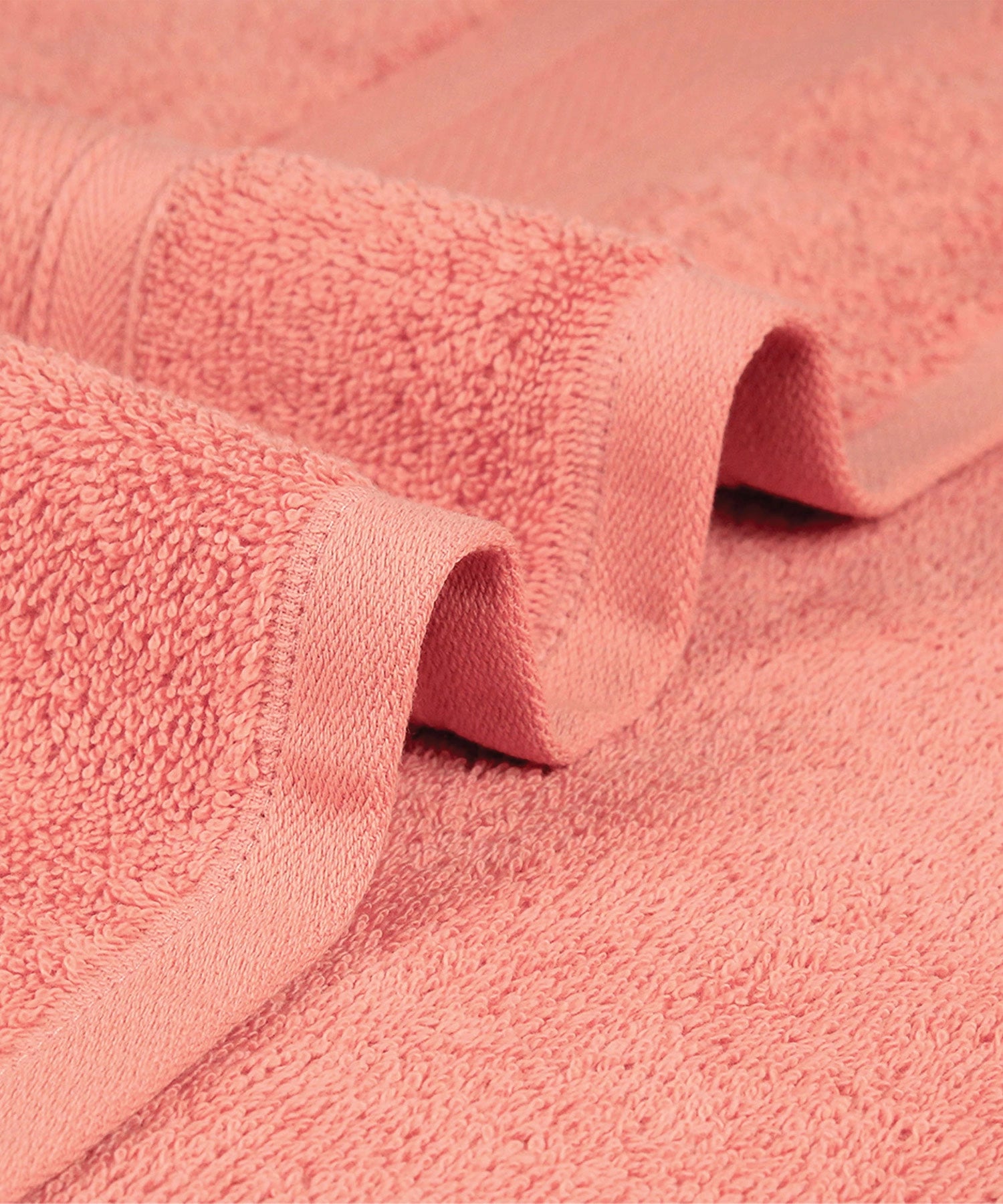 Soft Comfort Coral Air Rich Technology Bath Towel, 100% Cotton, 509 GSM, Coral