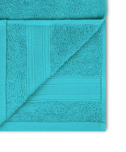 Soft Comfort Teal Air Rich Technology 4Pc Bath Towel, 100% Cotton, 509 GSM, Blue