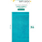 Soft Comfort Teal Air Rich Technology 4Pc Bath Towel, 100% Cotton, 509 GSM, Blue