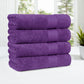 Soft Comfort Plum Air Rich Technology 4Pc Bath Towel, 100% Cotton, 509 GSM, Purple