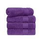 Soft Comfort Plum Air Rich Technology 4Pc Bath Towel, 100% Cotton, 509 GSM, Purple