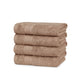 Soft Comfort Acorn Air Rich Technology 4Pc Hand Towel, 100% Cotton, 509 GSM, Brown