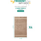 Soft Comfort Acorn Air Rich Technology 4Pc Hand Towel, 100% Cotton, 509 GSM, Brown