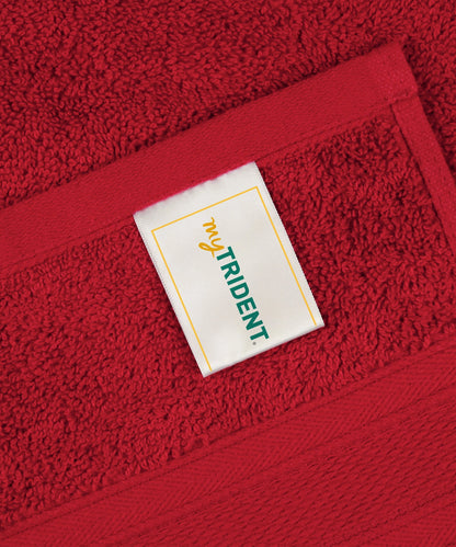 Soft Comfort 4Pc Hand Towel Set, Crimson Red|509 GSM Cotton|Air Rich Technology