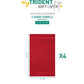 Soft Comfort 4Pc Hand Towel Set, Crimson Red|509 GSM Cotton|Air Rich Technology