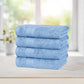 Soft Comfort Alure Air Rich Technology 4Pc Hand Towel, 100% Cotton, 509 GSM, Blue
