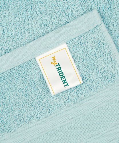 Soft Comfort Nile Blue Air Rich Technology 4Pc Hand Towel, 100% Cotton, 509 GSM, Blue