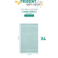 Soft Comfort Nile Blue Air Rich Technology 4Pc Hand Towel, 100% Cotton, 509 GSM, Blue