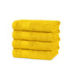 Soft Comfort Mustard Yellow Air Rich Technology 4Pc Hand Towel, 100% Cotton, 509 GSM, Yellow