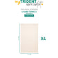 Soft Comfort Linen Air Rich Technology 4Pc Hand Towel, 100% Cotton, 509 GSM, Beige