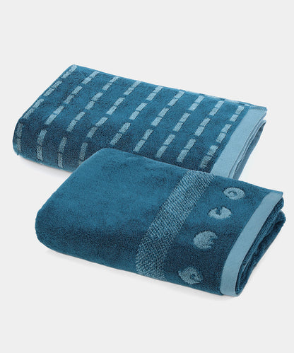 Shivan & Narresh 2Pc Bath Towel Gift Set, Surocco|400 TC Cotton