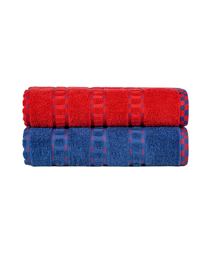 His & Her 2 PC Towel Set, 100% Cotton, 500 GSM, Durable, Super Soft, Tom & Jerry