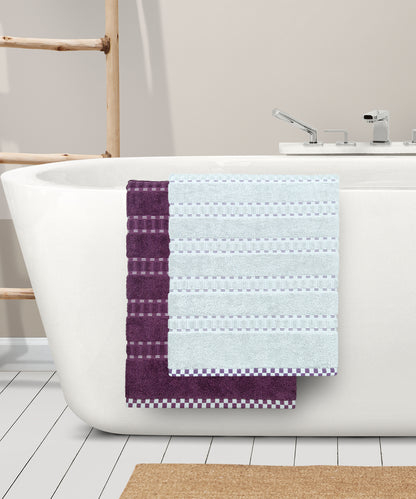 His & Her 2 PC Towel Set, 100% Cotton, 500 GSM, Durable, Super Soft, Adam & Eve