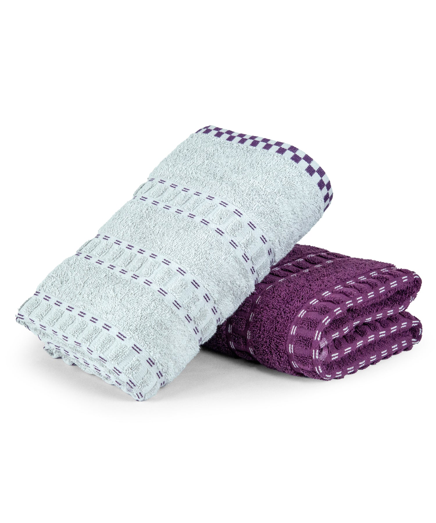 His & Her 2 PC Towel Set, 100% Cotton, 500 GSM, Durable, Super Soft, Adam & Eve