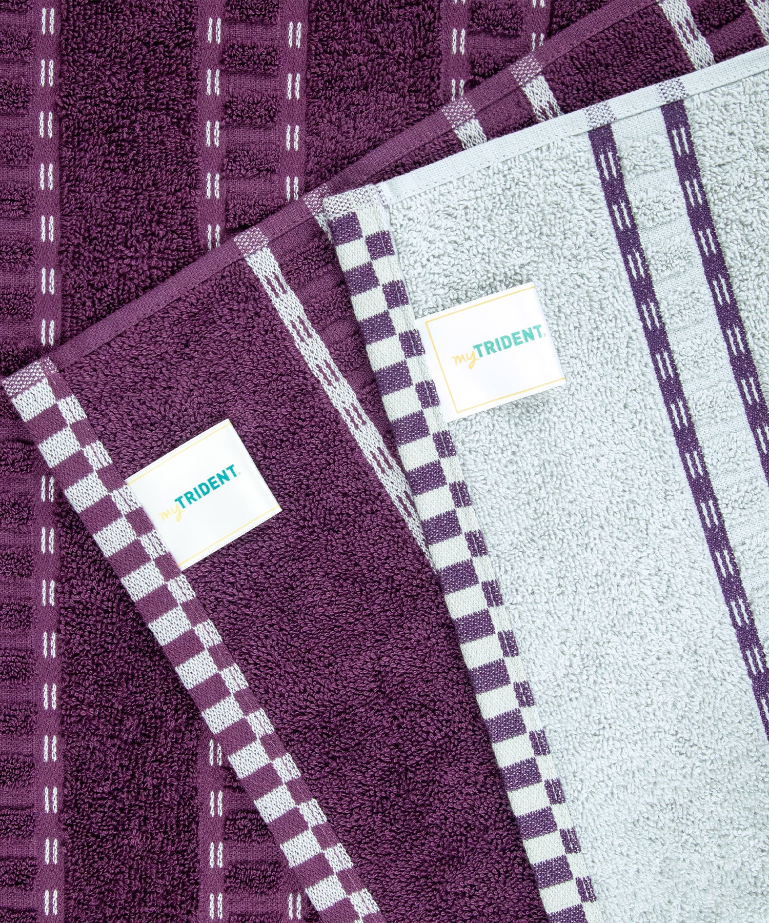 His & Her 2 PC Towel Set, 100% Cotton, 500 GSM, Durable, Super Soft, Adam & Eve