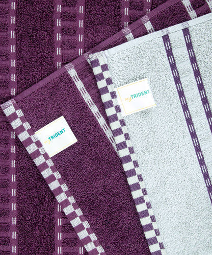 His & Her 2 PC Towel Set, 100% Cotton, 500 GSM, Durable, Super Soft, Adam & Eve