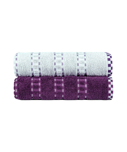 His & Her 2 PC Towel Set, 100% Cotton, 500 GSM, Durable, Super Soft, Adam & Eve