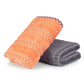 His & Her 2 PC Towel Set, 100% Cotton, 500 GSM, Durable, Super Soft, Lock & Key