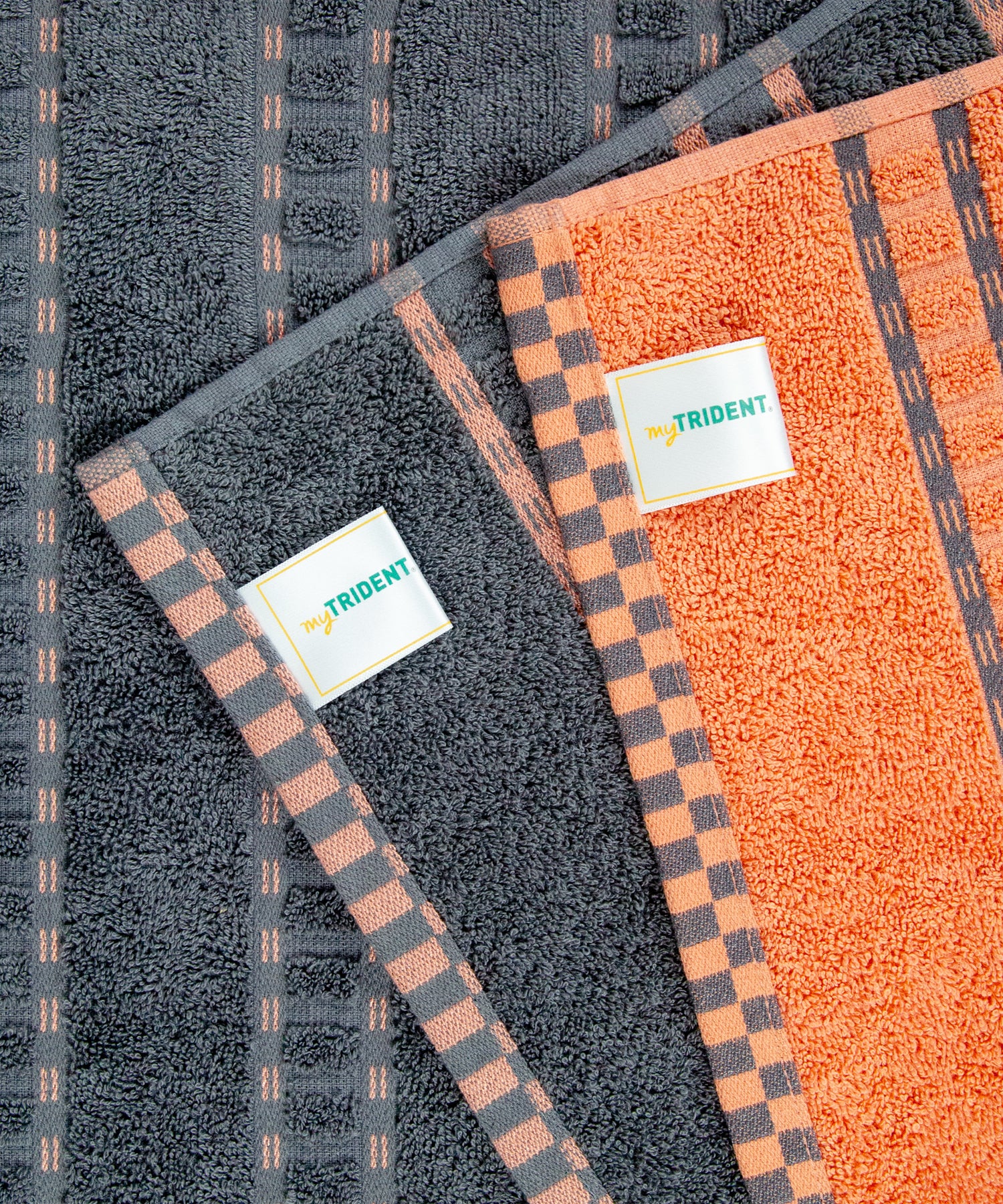 His & Her 2 PC Towel Set, 100% Cotton, 500 GSM, Durable, Super Soft, Lock & Key