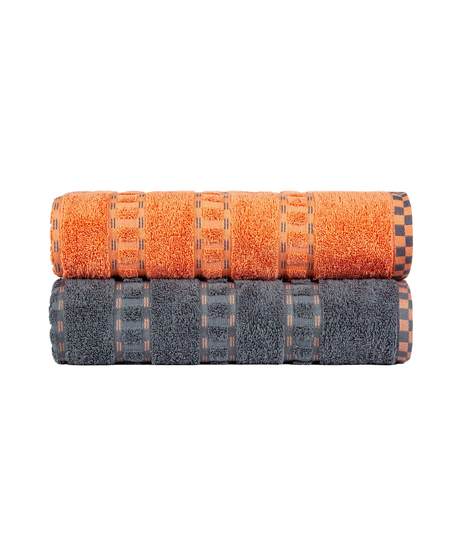 His & Her 2 PC Towel Set, 100% Cotton, 500 GSM, Durable, Super Soft, Lock & Key