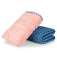 His & Her 2 PC Towel Set, 100% Cotton, 500 GSM, Durable, Super Soft, Candy & Floss