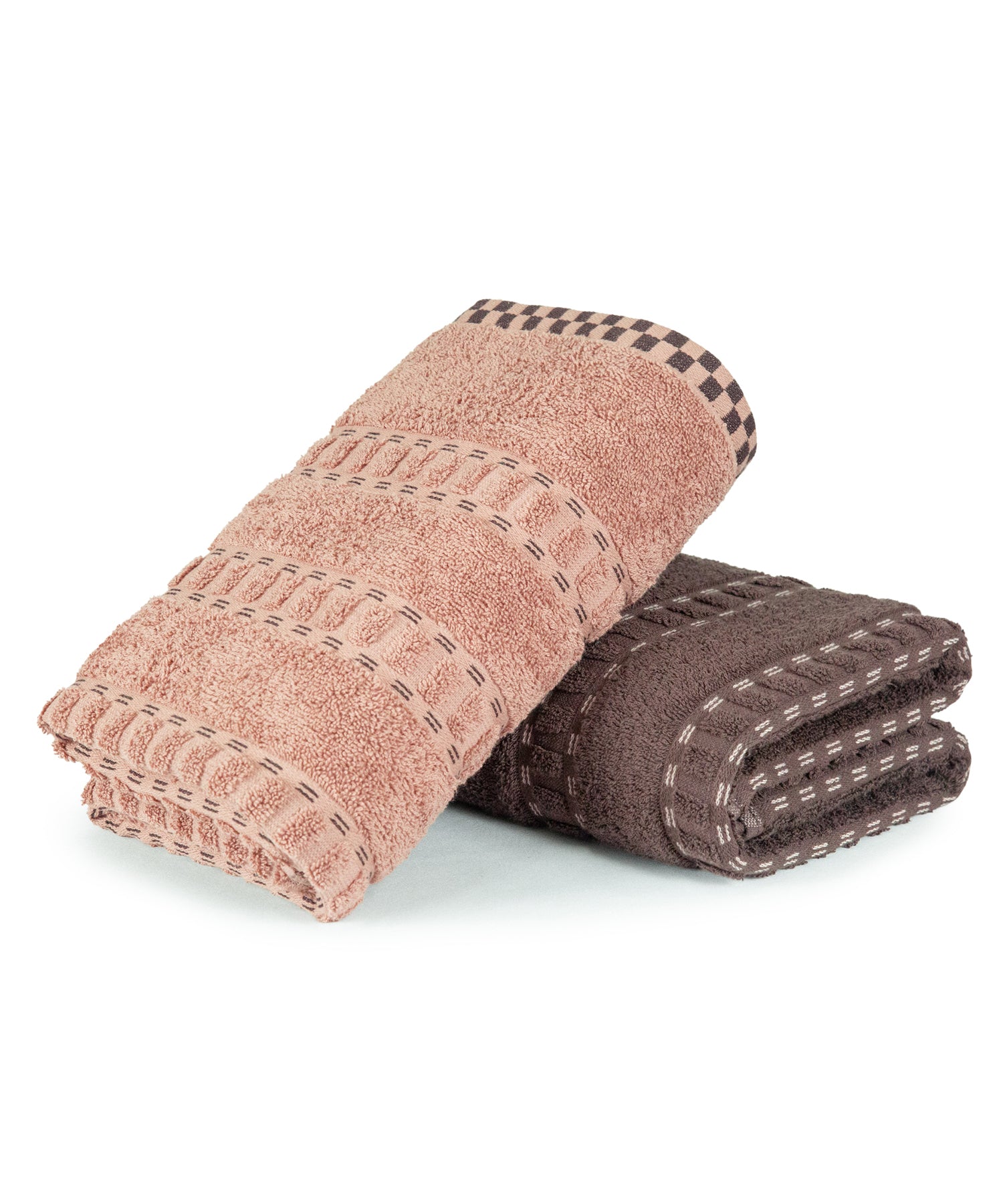 His & Her 2 PC Towel Set, 100% Cotton, 500 GSM, Durable, Super Soft, Jim & Jam