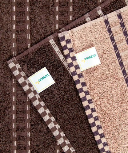 His & Her 2 PC Towel Set, 100% Cotton, 500 GSM, Durable, Super Soft, Jim & Jam
