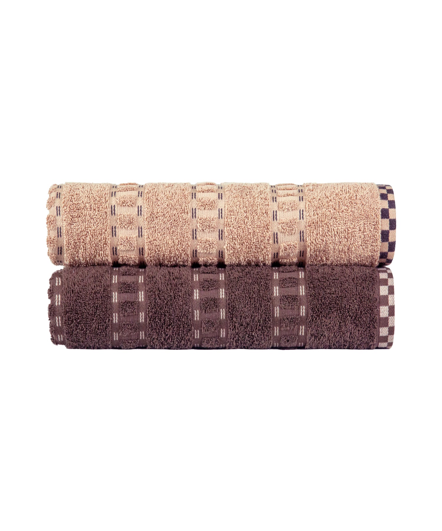 His & Her 2 PC Towel Set, 100% Cotton, 500 GSM, Durable, Super Soft, Jim & Jam