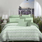 Aroma Green Apple King Bedsheet With 2 Pillow Cover Gift Set, 120 TC, 100% Cotton, Floral, Green