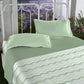 Aroma Green Apple King Bedsheet With 2 Pillow Cover Gift Set, 120 TC, 100% Cotton, Floral, Green