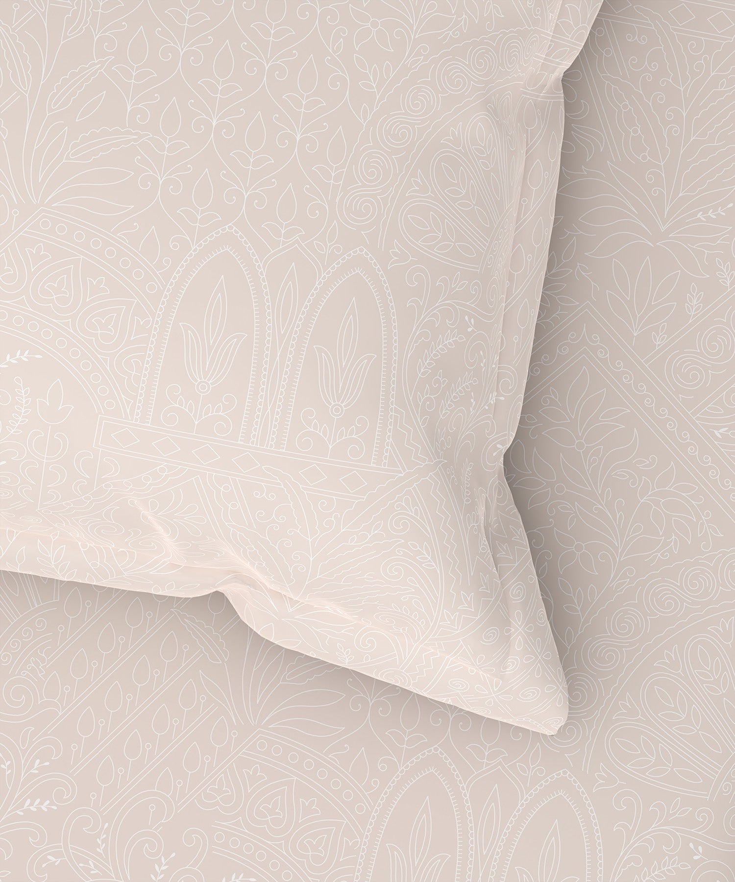 Home Essential Pastel Poetry King Bedsheet 144 Tc, 100% Cotton, Adelia Rose