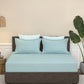 Home Essential Pastel Poetry King Bedsheet 144 Tc, 100% Cotton, Adelia Blueberry