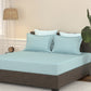Home Essential Pastel Poetry King Bedsheet 144 Tc, 100% Cotton, Adelia Blueberry
