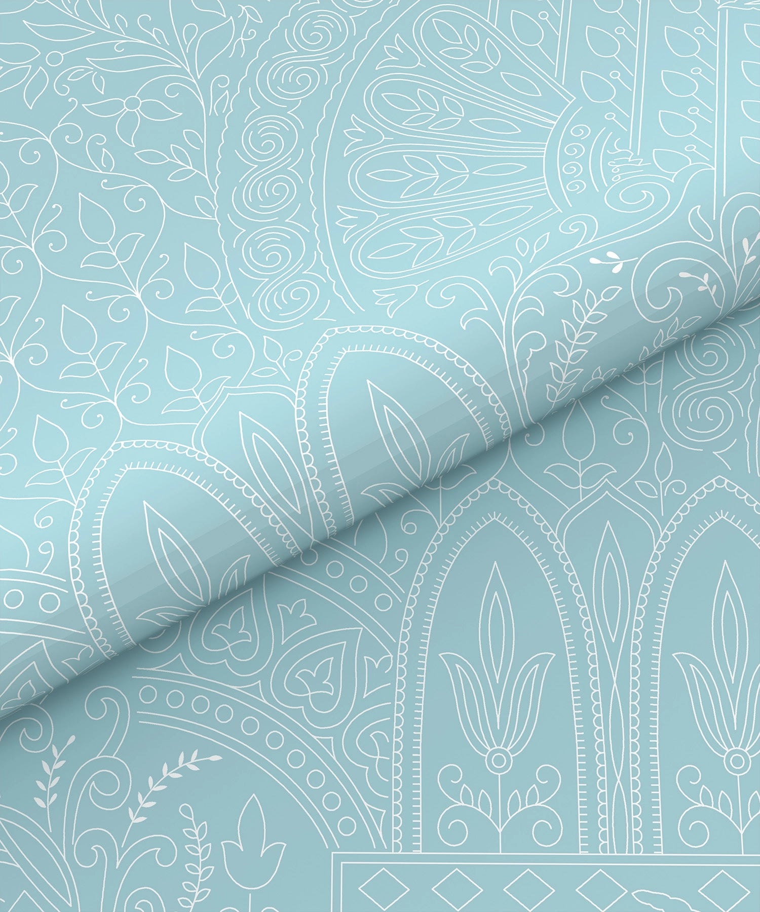 Home Essential Pastel Poetry King Bedsheet 144 Tc, 100% Cotton, Adelia Blueberry
